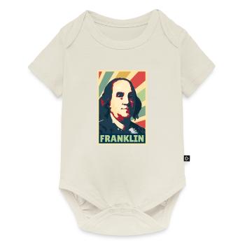 Benjamin Franklin Colors Vintage - Body à manches courtes Premium Bébé - blanc cassé - Devant