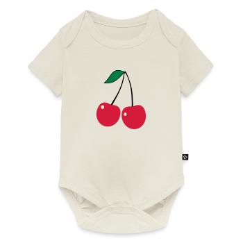 cherry - Baby Premium short-sleeve bodysuit - off white - Front