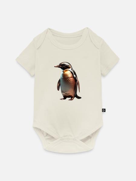 The Bronze Penguin - Baby Premium Kurzarmbody - Naturweiß