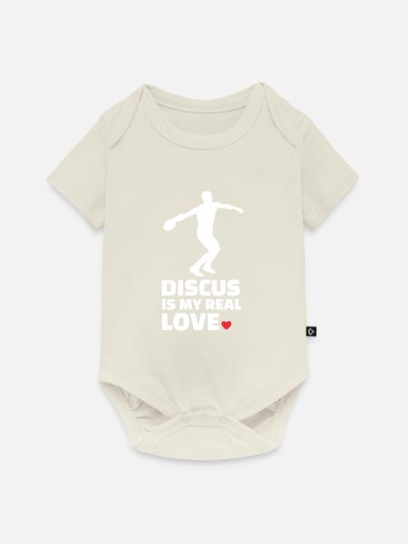 Diskus - Baby Premium Kurzarmbody - Naturweiß