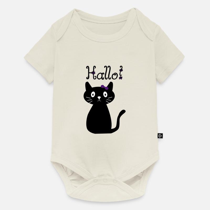 KATZE - KATZE - KATZE - KATZE - Baby Premium Kurzarmbody - Naturweiß
