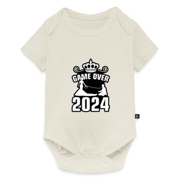 Game Over 2024 Hochzeit - Baby Premium Kurzarmbody - Naturweiß - Vorne