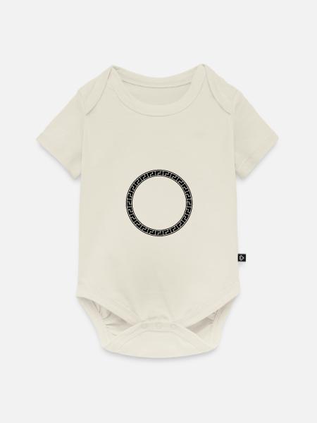 kreis antik - Baby Premium Kurzarmbody - Naturweiß