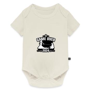 Game Over 2024 Hochzeit - Baby Premium Kurzarmbody - Naturweiß - Vorne