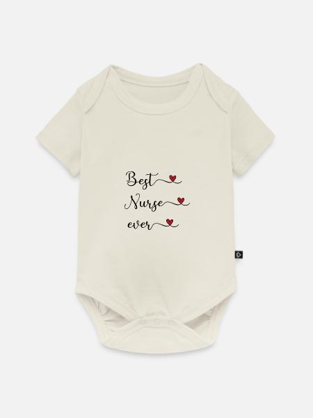 Krankenschwester - Baby Premium Kurzarmbody - Naturweiß