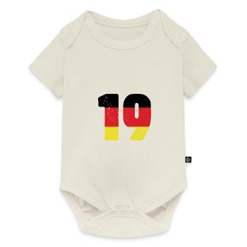 19 Numéro Jersey Allemagne - Body à manches courtes Premium Bébé - blanc cassé - Devant