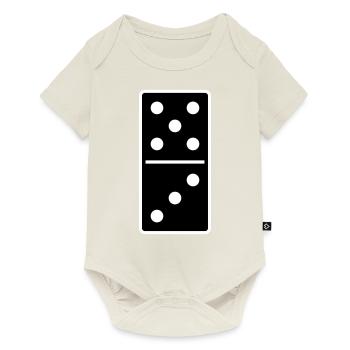 DOMINO STONE 5:3 - VARIABLE COLOR - VECTOR DESIGN! - Baby Premium Kurzarmbody - Naturweiß - Vorne