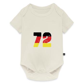 72 Numéro Jersey Allemagne - Body à manches courtes Premium Bébé - blanc cassé - Devant