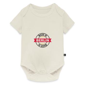 Made in Berlin - Baby Premium Kurzarmbody - Naturweiß - Vorne