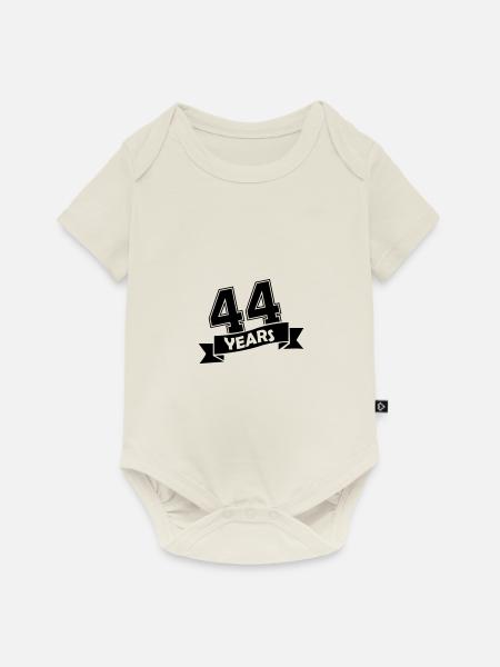 44 years - Baby Premium Kurzarmbody - Naturweiß
