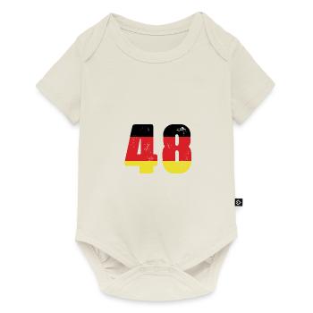 48 Numéro Jersey Allemagne - Body à manches courtes Premium Bébé - blanc cassé - Devant