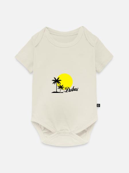 dubai - Baby Premium Kurzarmbody - Naturweiß