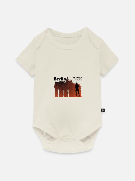 Berliner Marathon - Baby Premium Kurzarmbody - Naturweiß