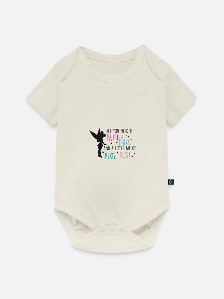 Fee Elfe - Baby Premium Kurzarmbody - Naturweiß