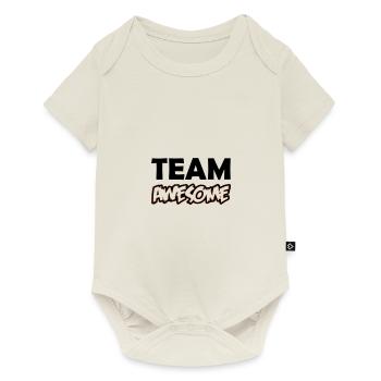 team awesome 02 - Baby Premium short-sleeve bodysuit - off white - Front