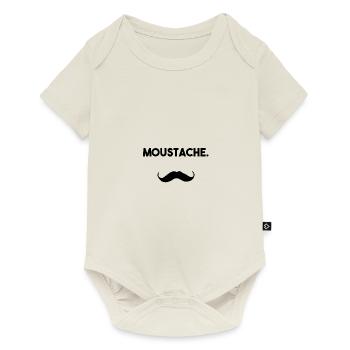 Moustache original - Body à manches courtes Premium Bébé - blanc cassé - Devant