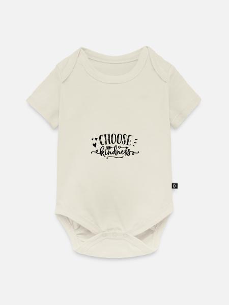 Choose kindness - Baby Premium Kurzarmbody - Naturweiß