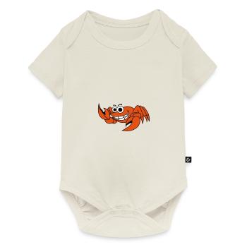 krebs 02 - Baby Premium Kurzarmbody - Naturweiß - Vorne