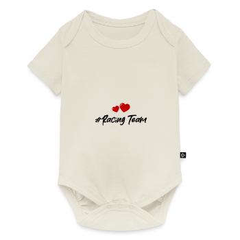Cœur d’équipe de course - Body à manches courtes Premium Bébé - blanc cassé - Devant