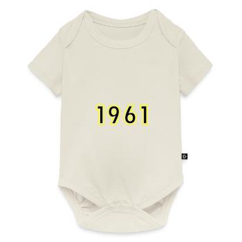 1961 Year Birthday - Baby Premium short-sleeve bodysuit - off white - Front