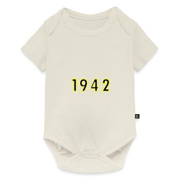 1942 Année Anniversaire - Body à manches courtes Premium Bébé - blanc cassé - Devant