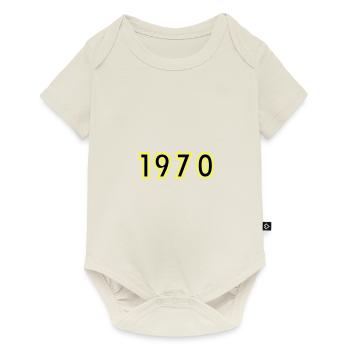 1970 Année Anniversaire - Body à manches courtes Premium Bébé - blanc cassé - Devant