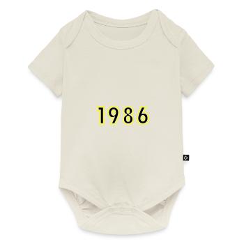 1986 Année Anniversaire - Body à manches courtes Premium Bébé - blanc cassé - Devant