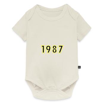1987 Year Birthday - Baby Premium short-sleeve bodysuit - off white - Front
