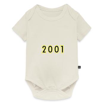 2001 Année Anniversaire - Body à manches courtes Premium Bébé - blanc cassé - Devant