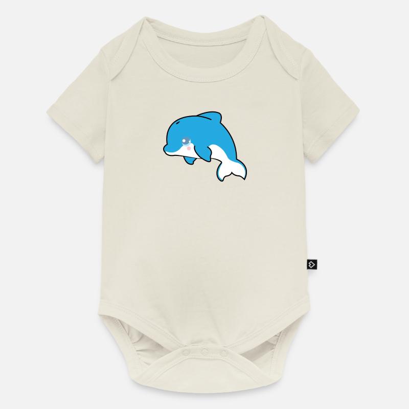 Nala le dauphin - Body à manches courtes Premium Bébé - blanc cassé