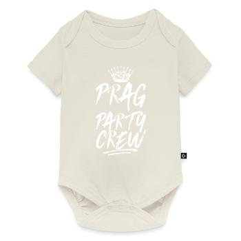 Prag Party Crew Spruch - Baby Premium Kurzarmbody - Naturweiß - Vorne