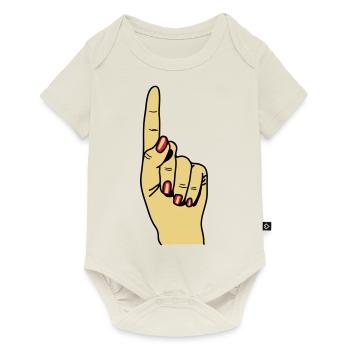 zeigefinger - Baby Premium short-sleeve bodysuit - off white - Front