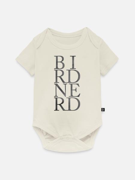 BIRDNERD - Baby Premium Kurzarmbody - Naturweiß
