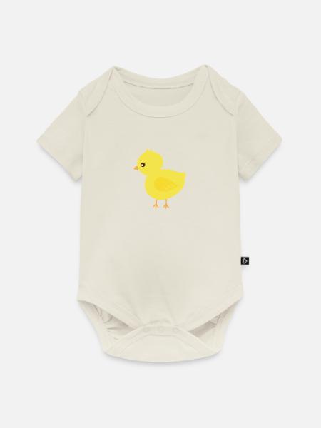 Küken - Baby Premium Kurzarmbody - Naturweiß