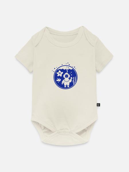 Tiefsee - Baby Premium Kurzarmbody - Naturweiß