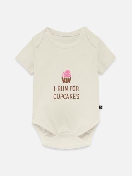 Cupcakes - Baby Premium Kurzarmbody - Naturweiß