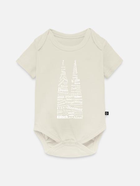 Kölner Dom Köln Design - Baby Premium Kurzarmbody - Naturweiß