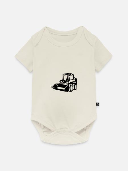 bobcat 1col - Baby Premium Kurzarmbody - Naturweiß