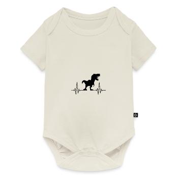Paléontologie Dinosaures - Body à manches courtes Premium Bébé - blanc cassé - Devant
