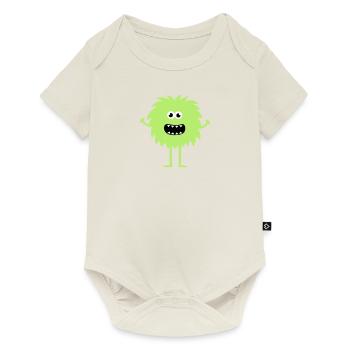 Funny Cute Monster - Baby Premium short-sleeve bodysuit - off white - Front