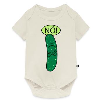 Saure Gurke (b) - Baby Premium Kurzarmbody - Naturweiß - Vorne