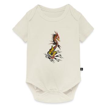 Guitar Dragon - Body à manches courtes Premium Bébé - blanc cassé - Devant