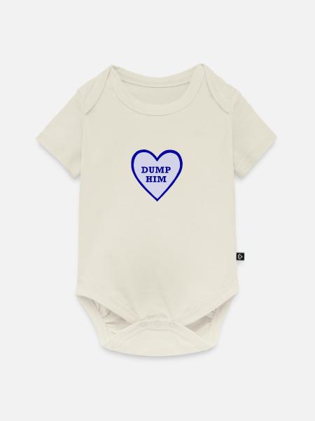 Lass ihn fallen! - Baby Premium Kurzarmbody - Naturweiß