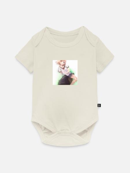 Anime - Baby Premium Kurzarmbody - Naturweiß