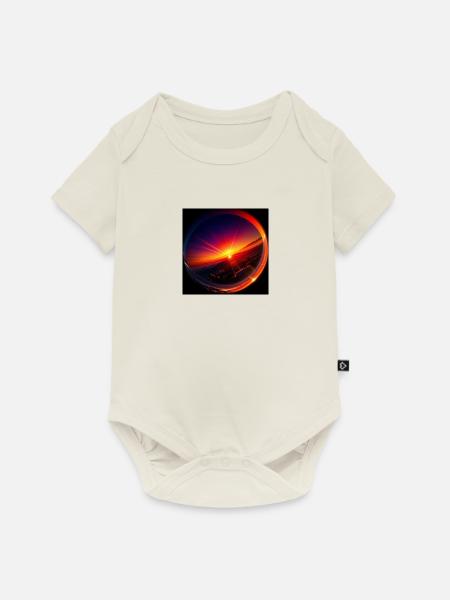 Surrealer Sonnenuntergang - Baby Premium Kurzarmbody - Naturweiß