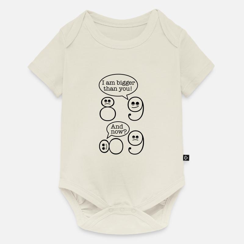 Mathématiques - Body à manches courtes Premium Bébé - blanc cassé