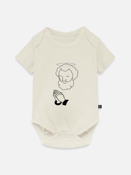 Heiliger - Baby Premium Kurzarmbody - Naturweiß