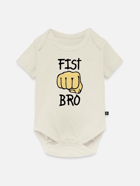 fist bro 2c - Baby Premium Kurzarmbody - Naturweiß