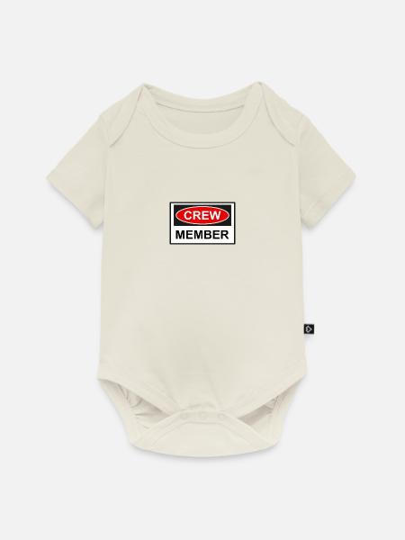 Crew Mitglied - Baby Premium Kurzarmbody - Naturweiß