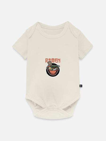 Ramen - Baby Premium Kurzarmbody - Naturweiß